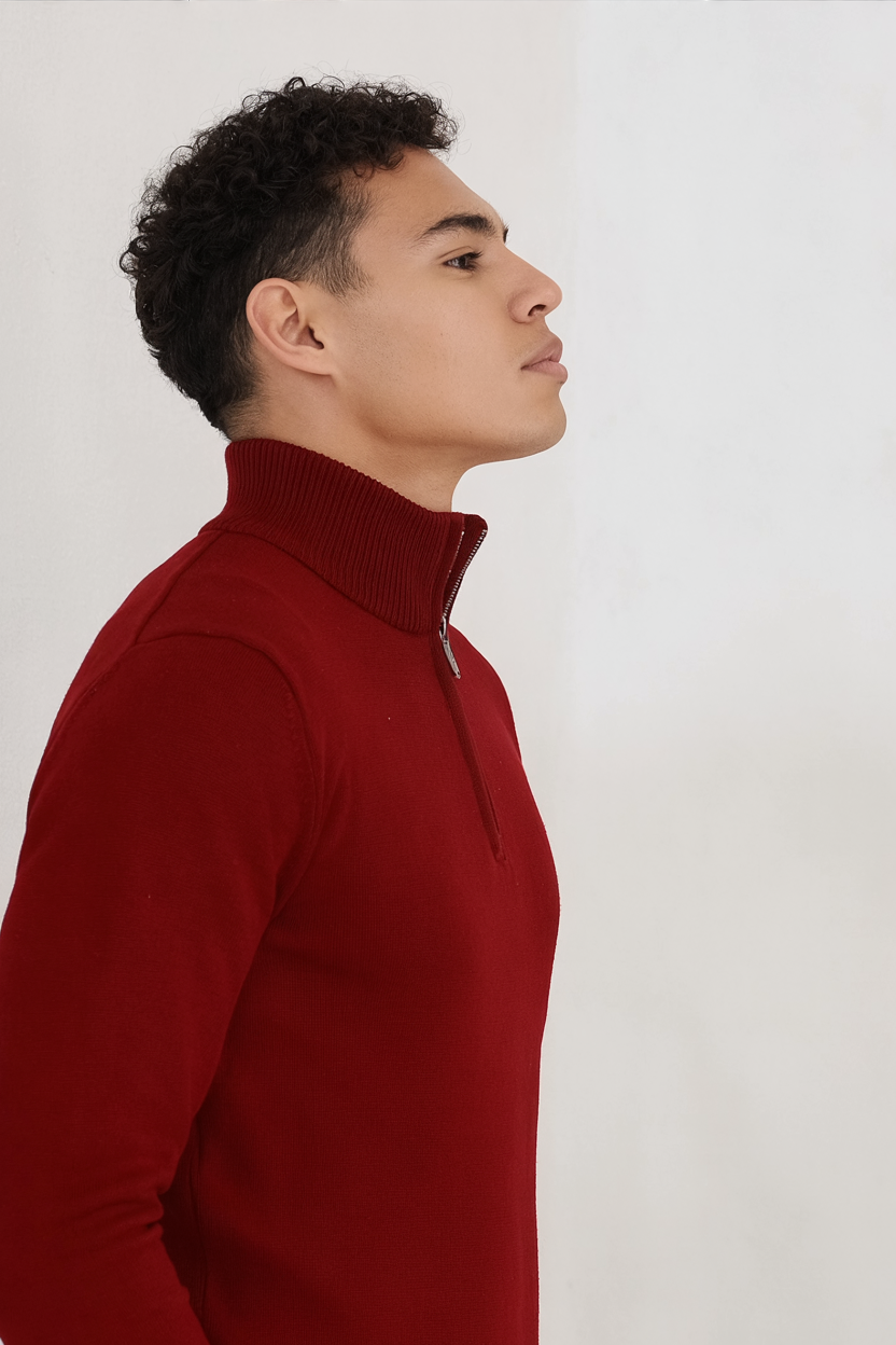 Essential Half-Zip Knit Sweater