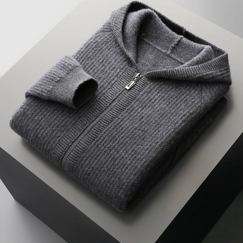 100% Merino Wool Zip Up Hoodie