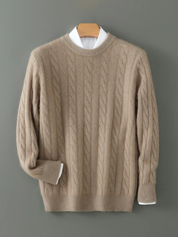 100% Cashmere Cable-Knit Sweater
