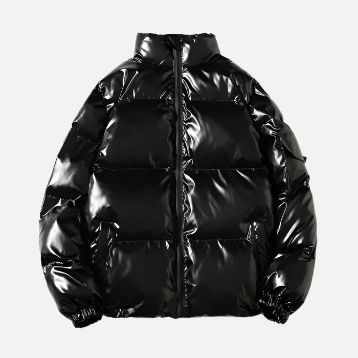 High-Gloss Puffer Jacket