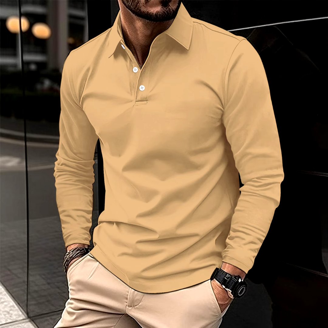 Casual Long Sleeve Polo