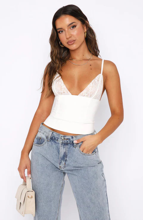 Lace Cup Corset Top