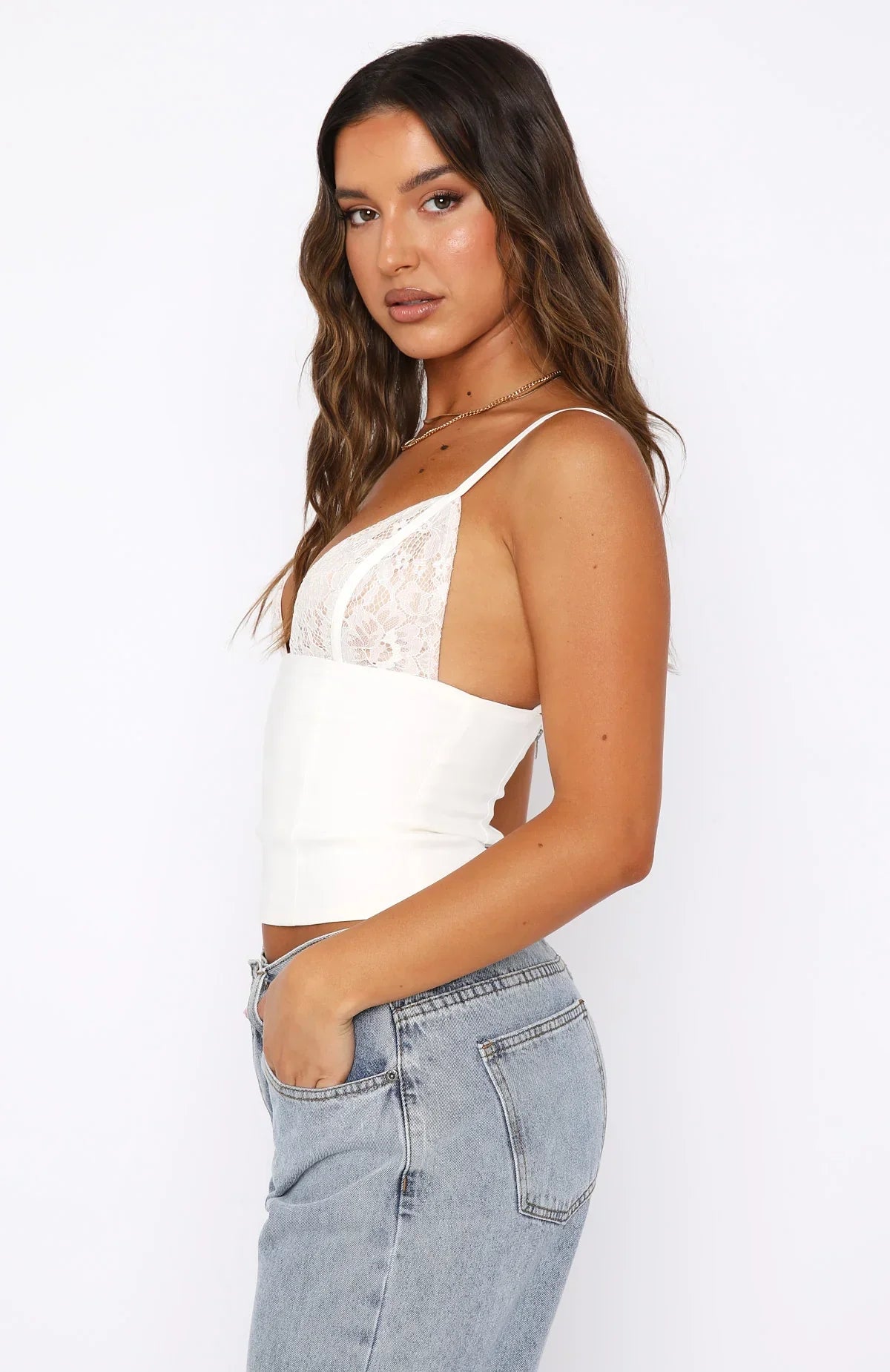 Lace Cup Corset Top