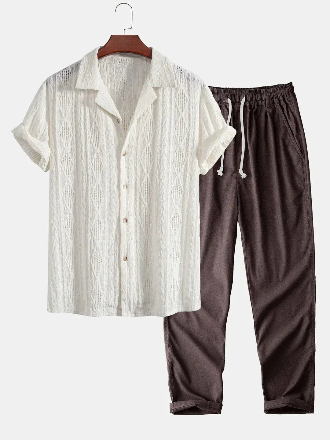 Beige & Brown / S