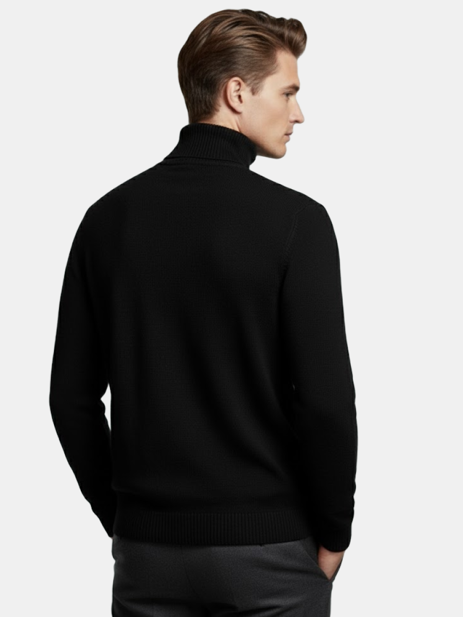 Cashmere Cable-Knit Turtleneck Sweater