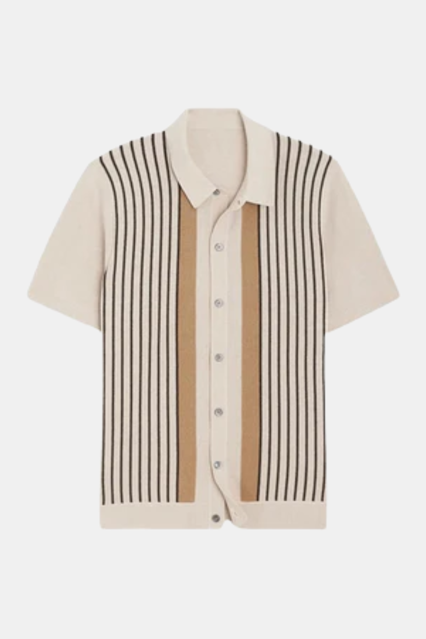 Striped Old Money Style Shirt