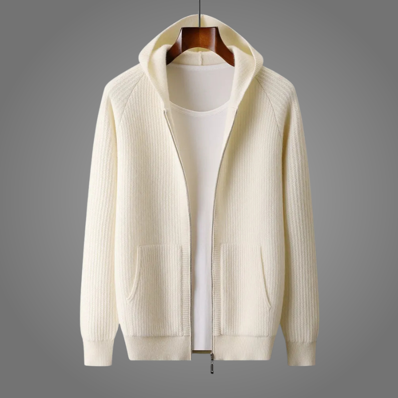 100% Merino Wool Zip Up Hoodie