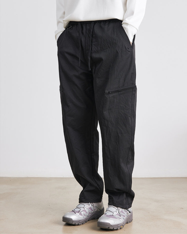 24/7 Relaxed Drawstring Waist Pants with Side Zippers
