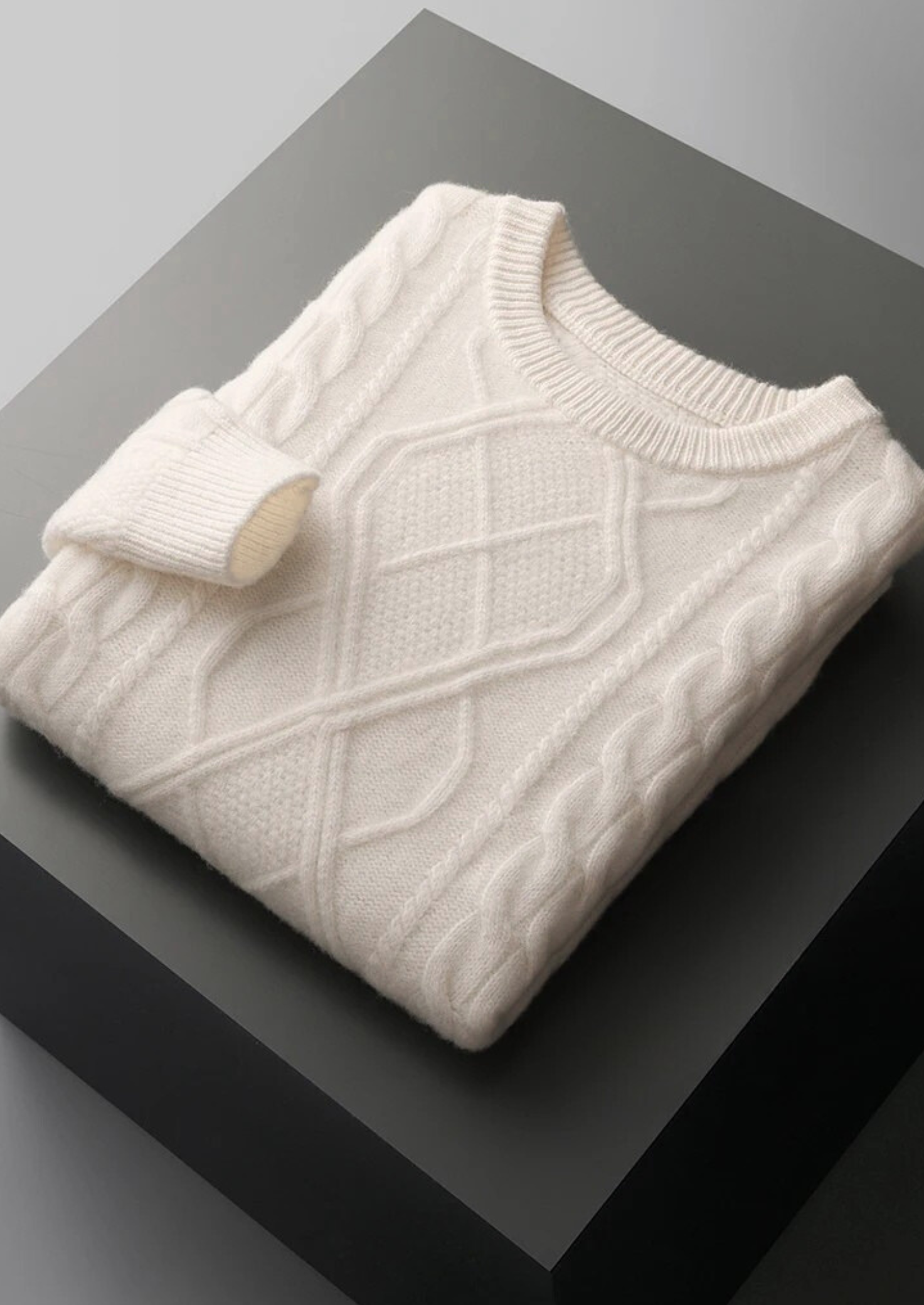 PURE EXTRA-FINE MERINO WOOL CREWNECK