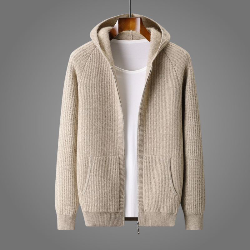 100% Merino Wool Zip Up Hoodie