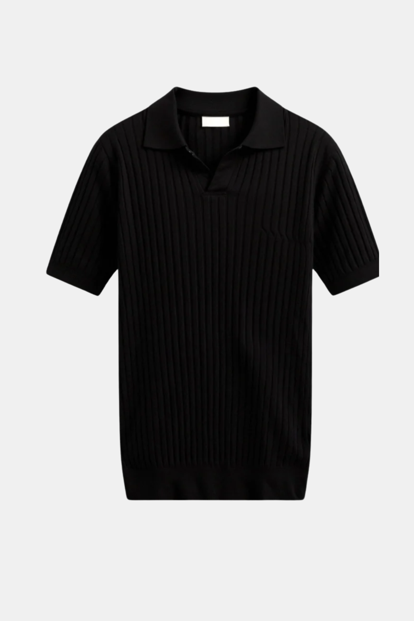 Ribbed Cotton Polo