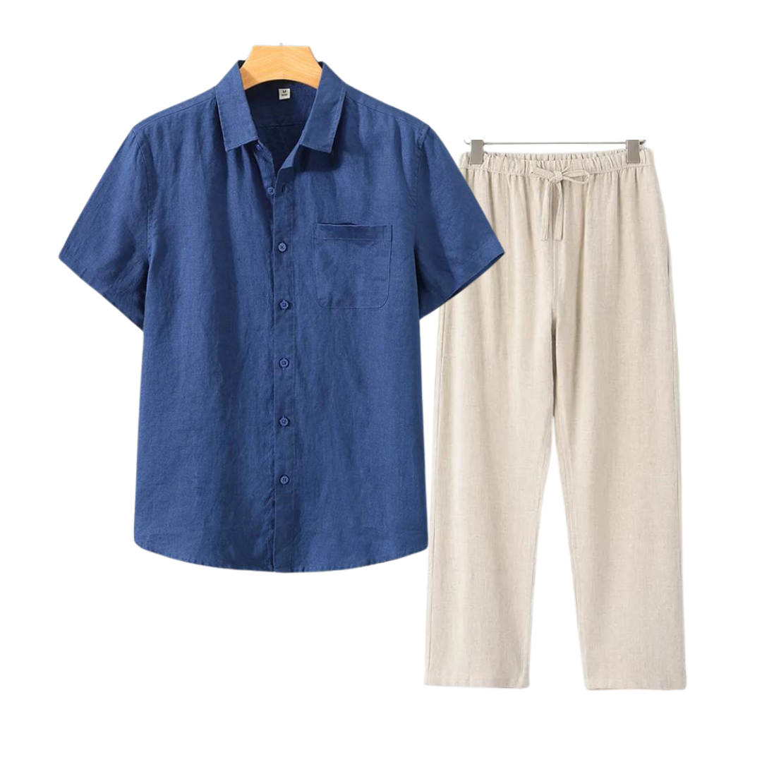 ÉCLAIR Linen Set (Short Sleeves)