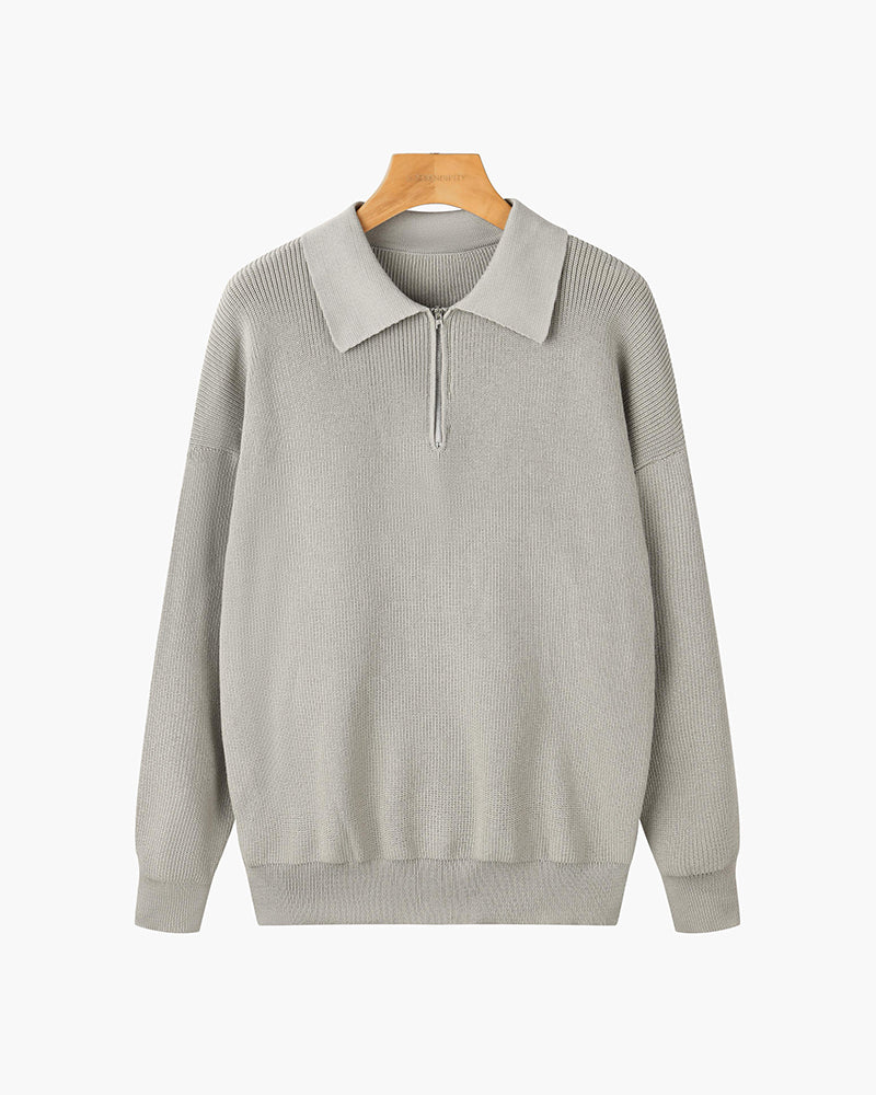 Zipped Classy Sweater