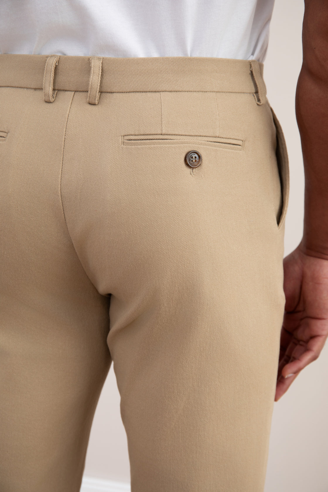 Straight Winter Trousers in Toasted Color