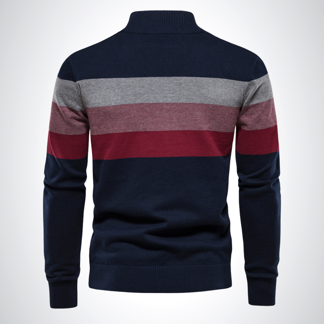Half-Zip Cotton Jumper