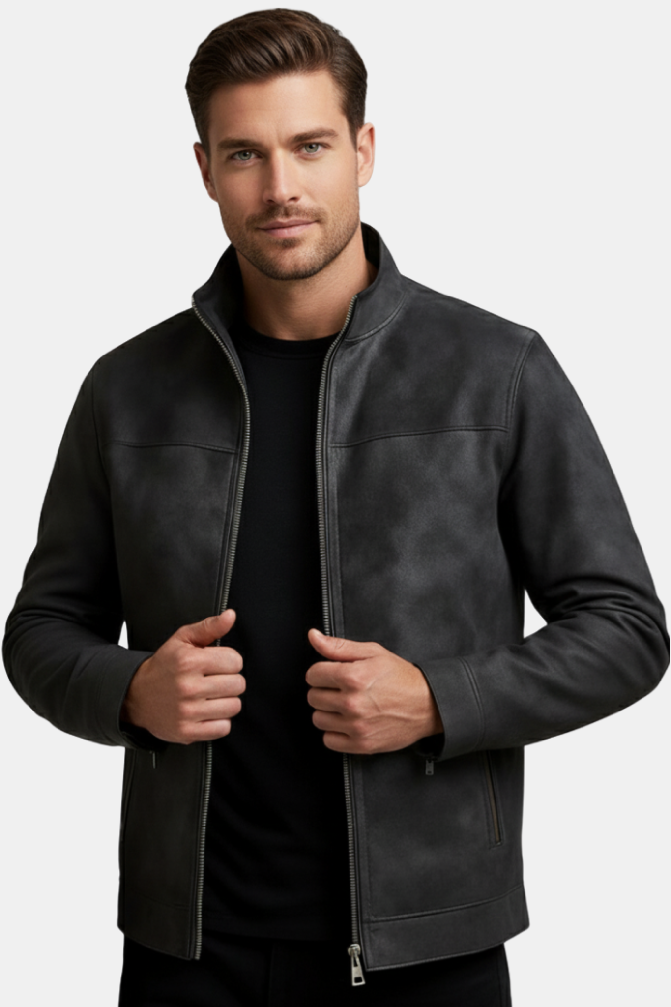 Minimalist Suede Jacket