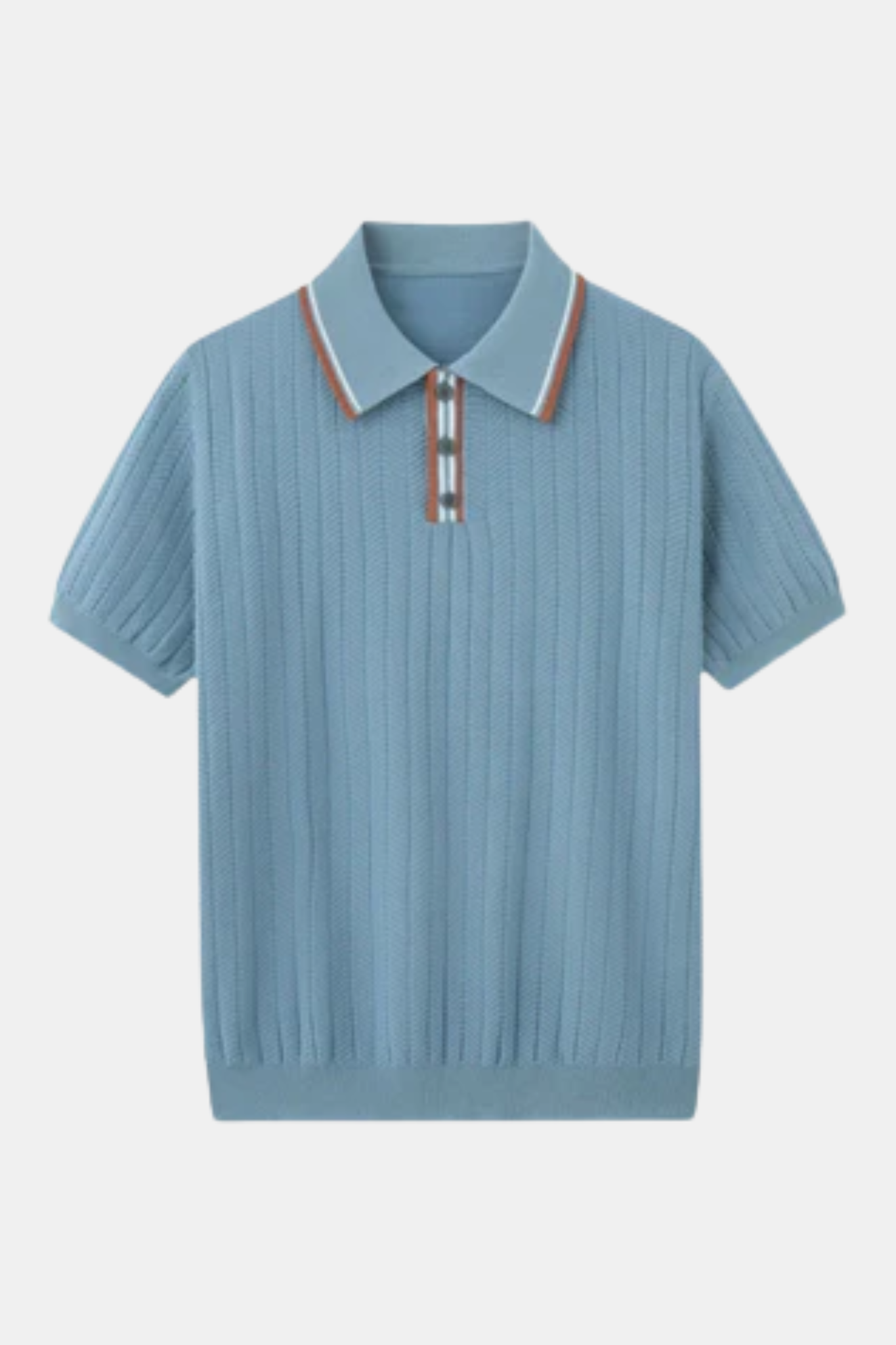 Knit Polo Contrast Collar