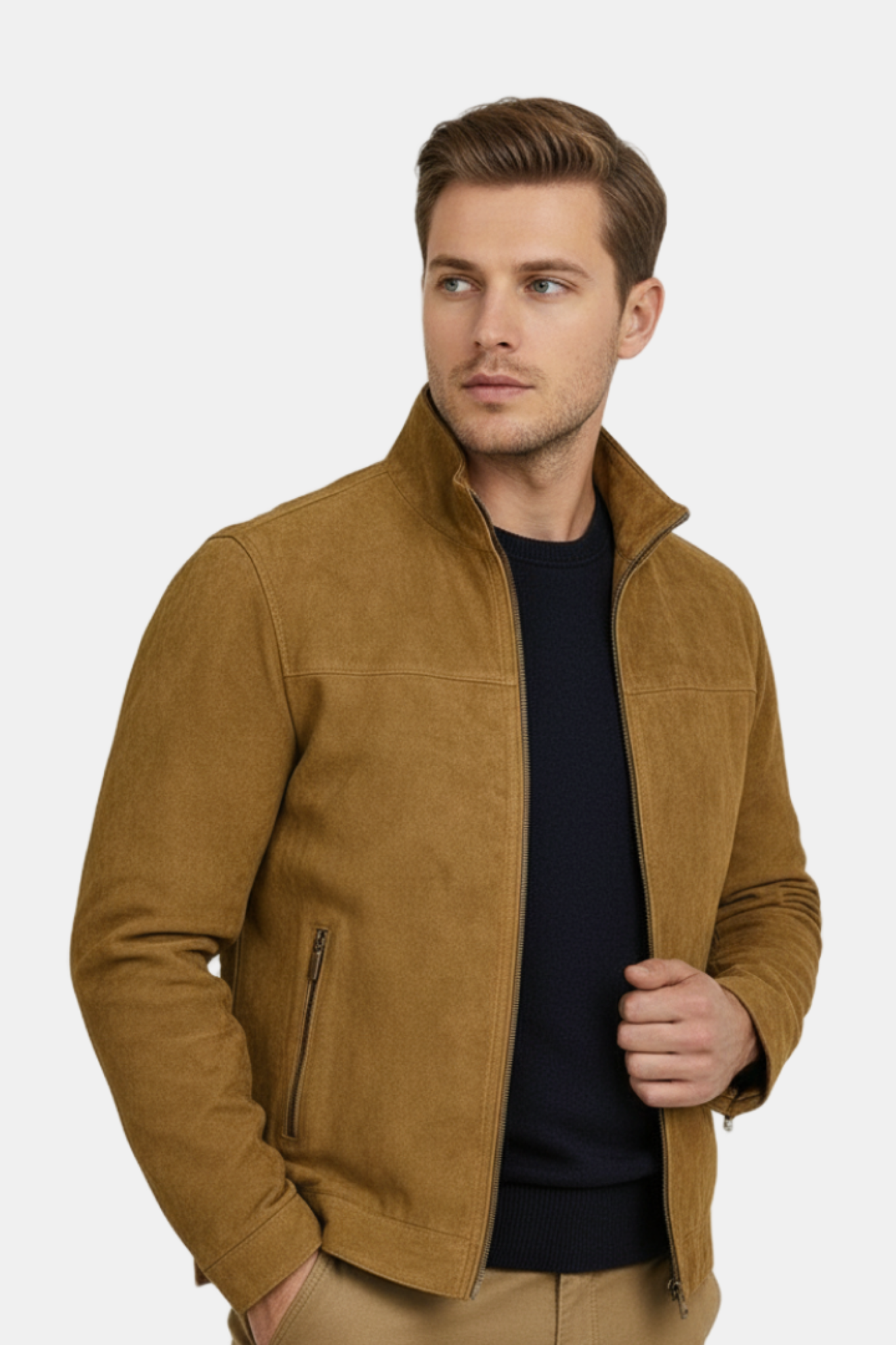 Minimalist Suede Jacket