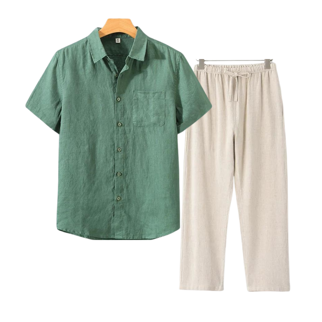 ÉCLAIR Linen Set (Short Sleeves)