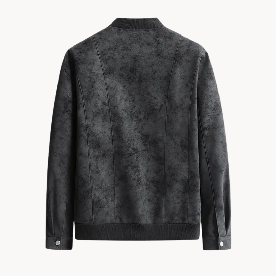Harbor Suede Bomber Jacket