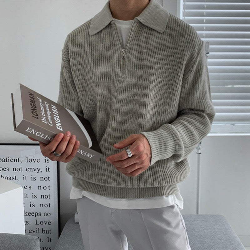 Casual Zipped Sweater