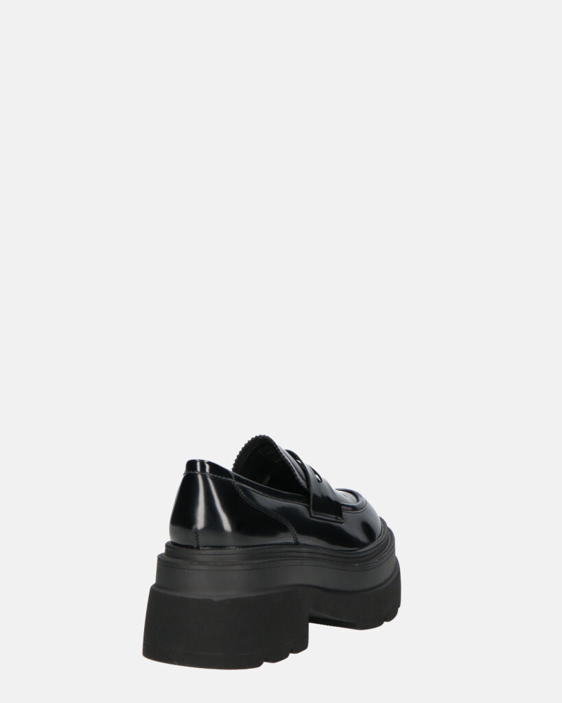 BICE - Black Platform Loafers