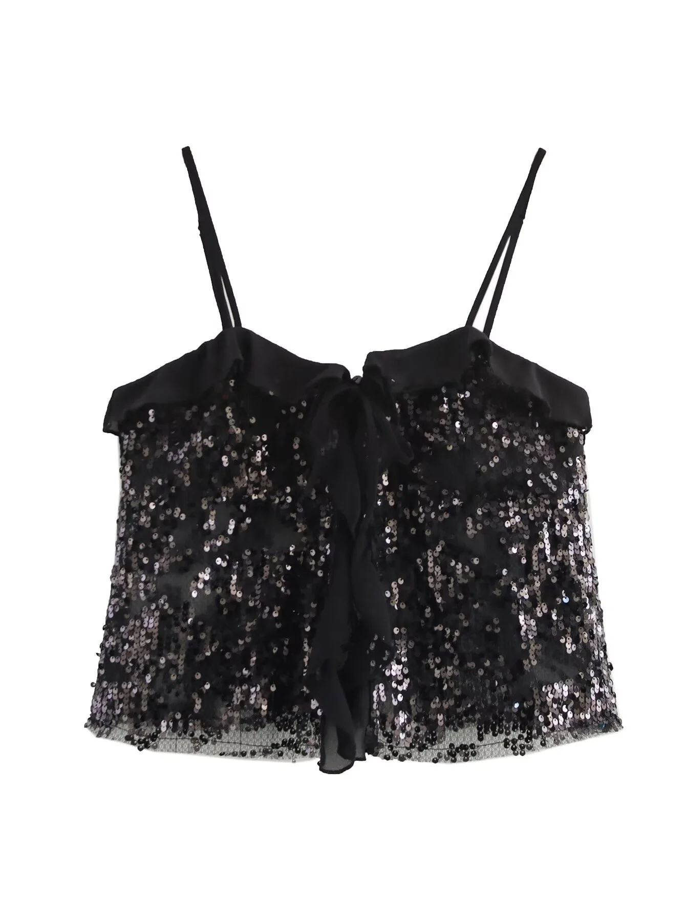 Sequin Ruffle Cami