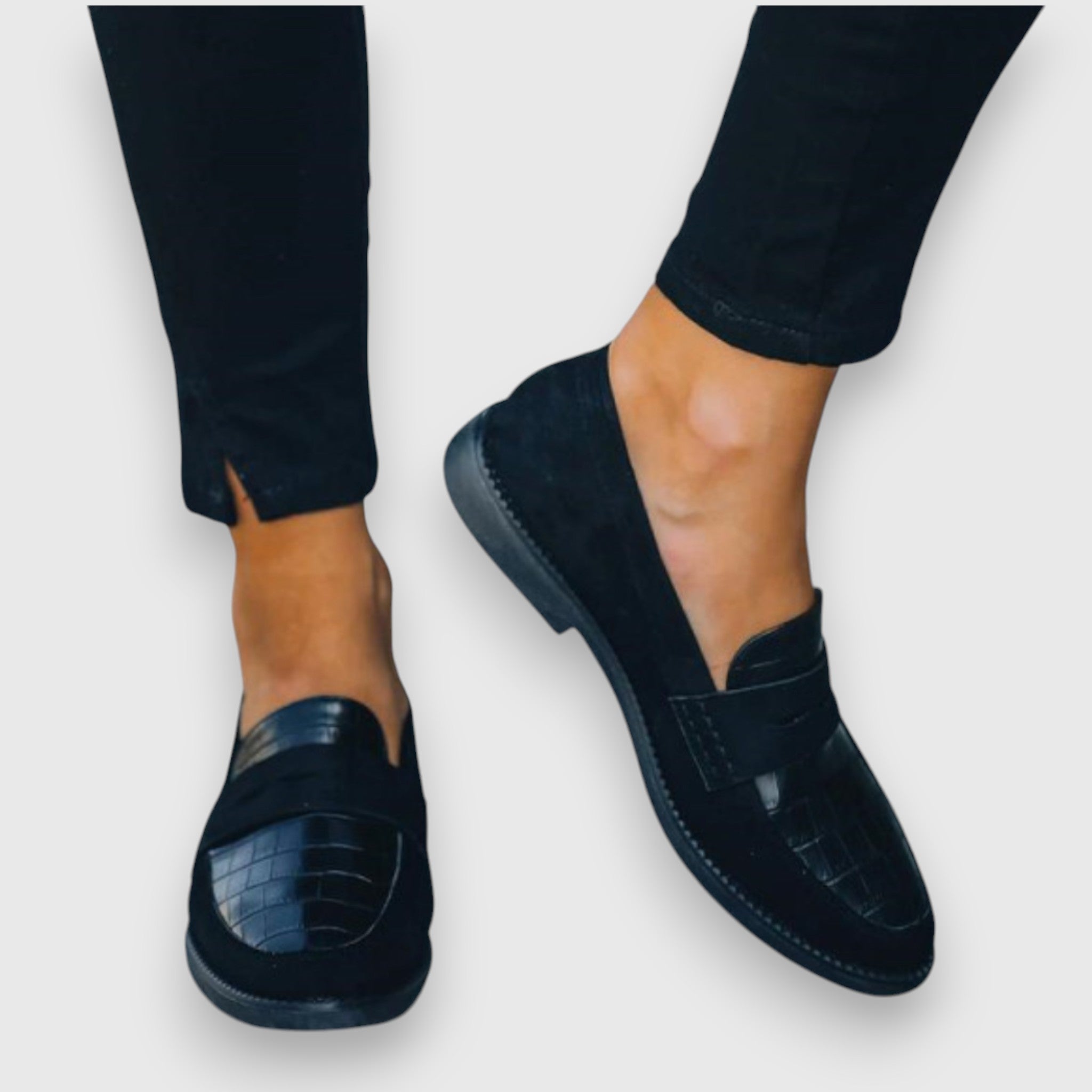 Croc - Effect Loafers