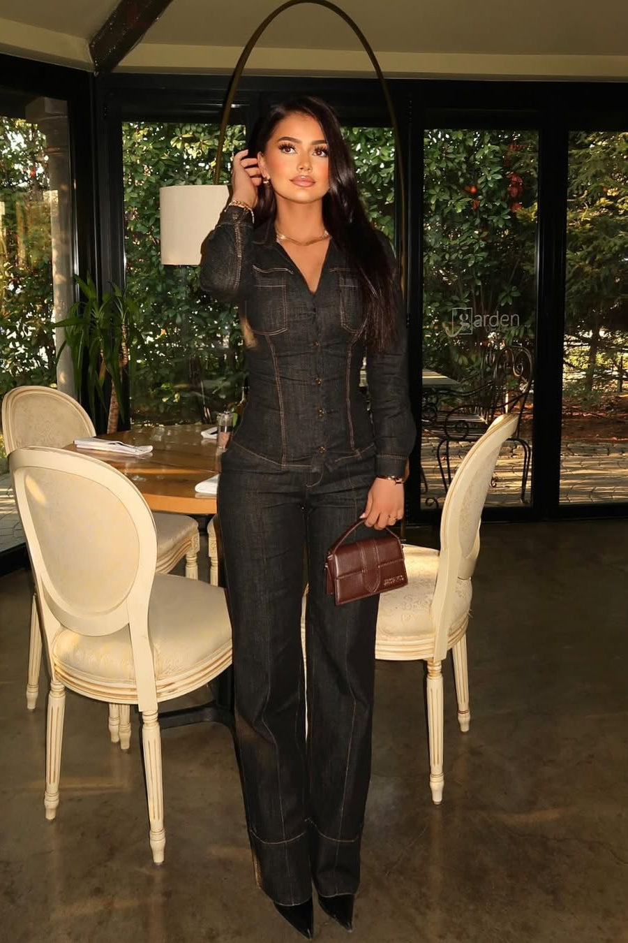 Denim Tailored Set