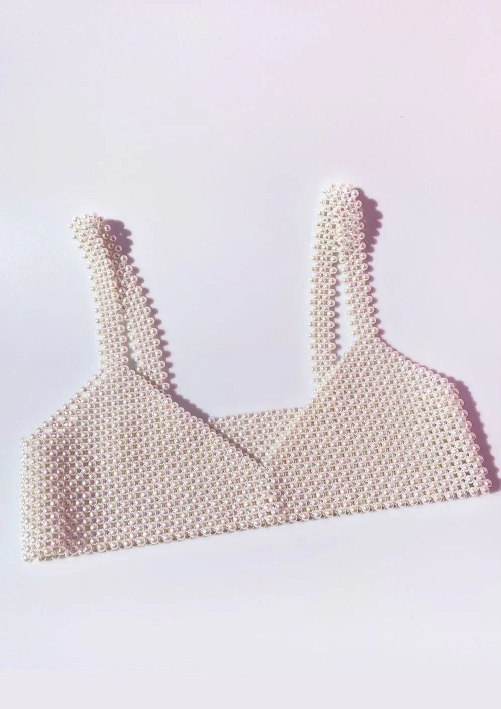 Beaded Pearl Crop Top