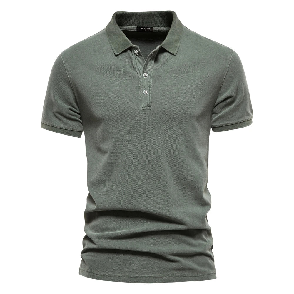 Faded Effect Polo Shirt