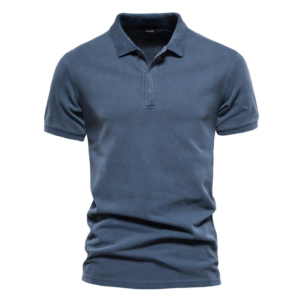 Faded Effect Polo Shirt