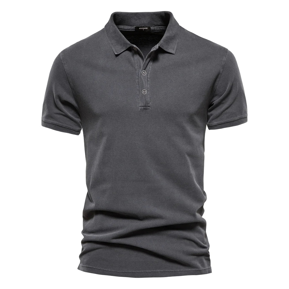 Faded Effect Polo Shirt