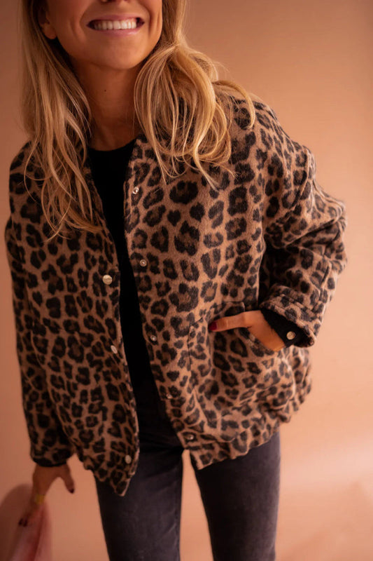 Leona | The Leopard Bomber Jacket