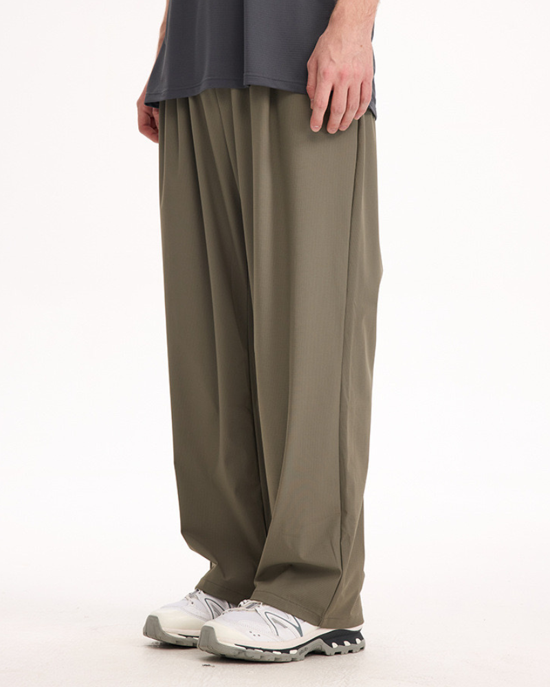 Relaxed Wide-Leg Pants with Drawstring
