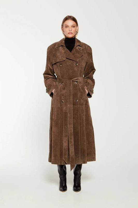 Long Suede Coat