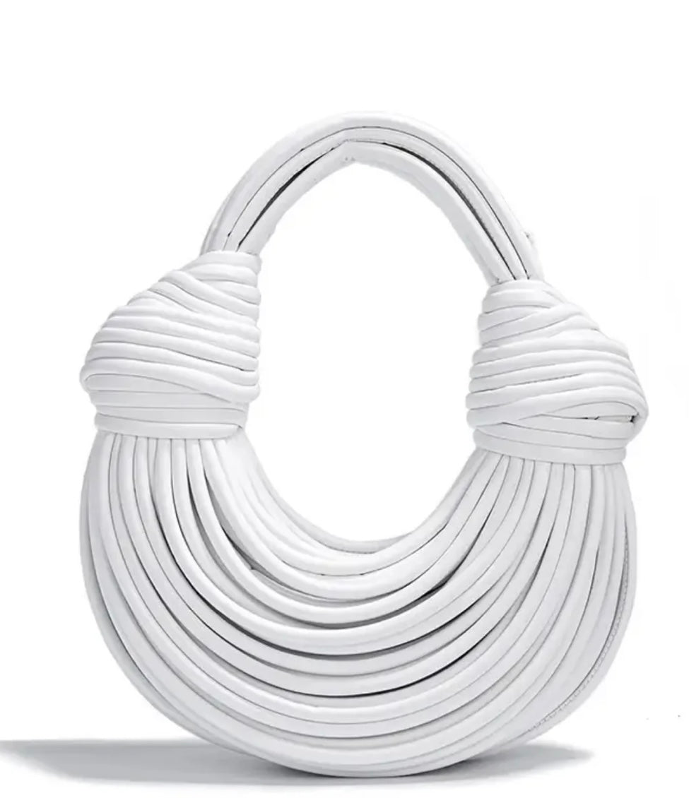 Knotted Sculptural Handle Bag