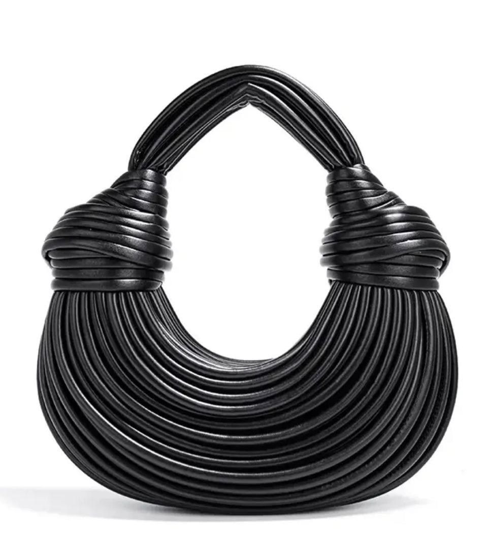 Knotted Sculptural Handle Bag
