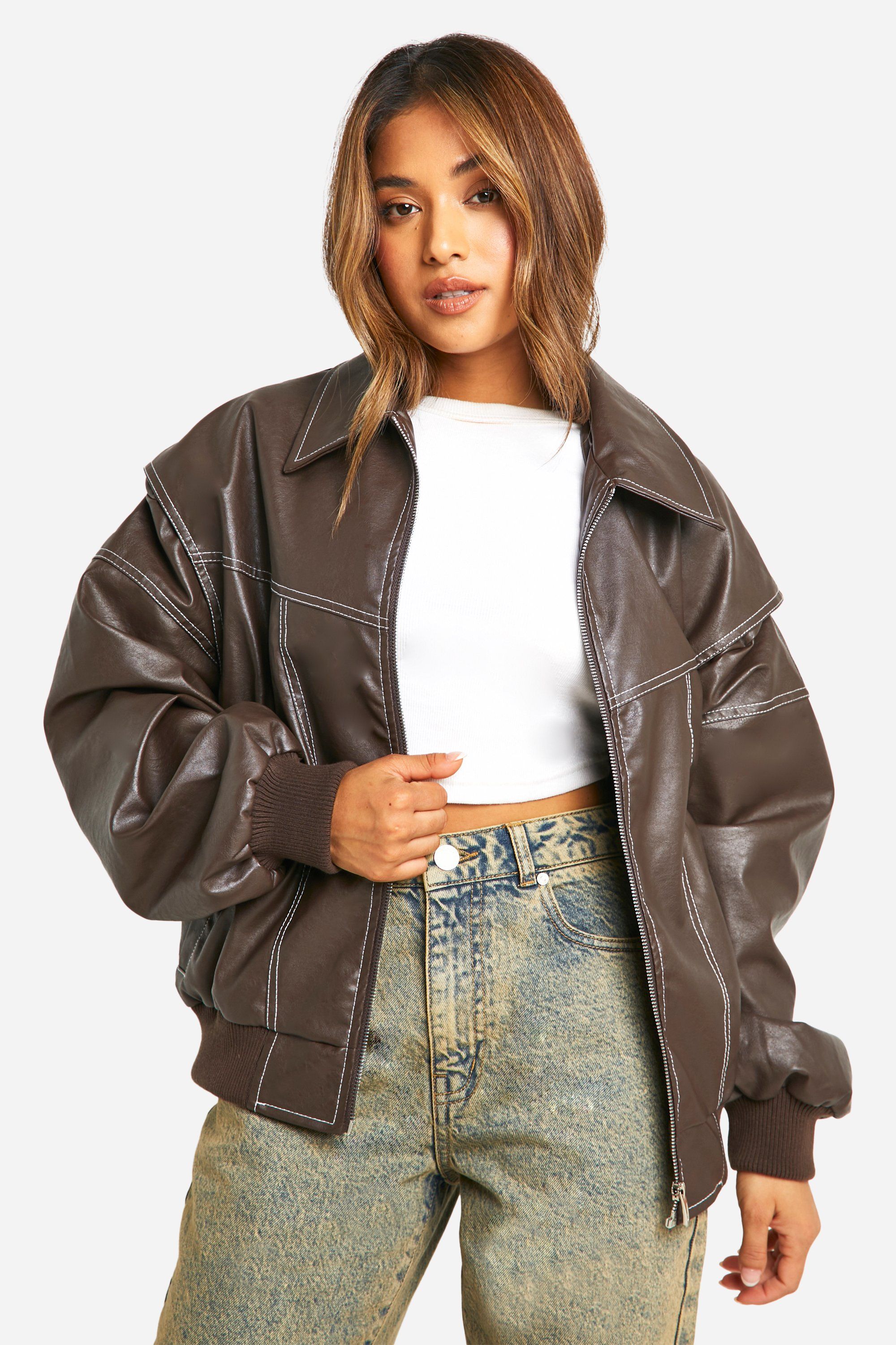 Leather Bomber
