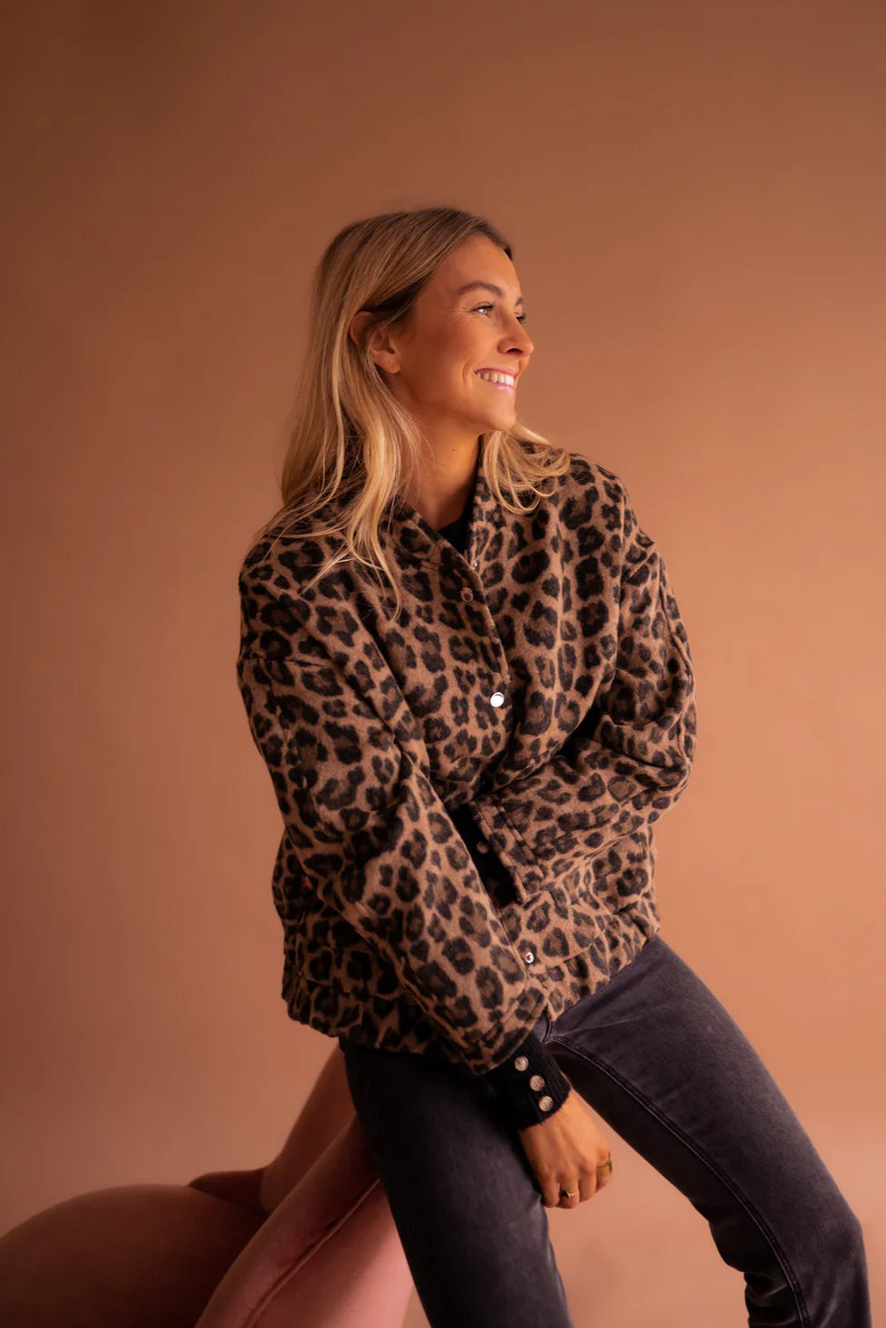 Leona | The Leopard Bomber Jacket