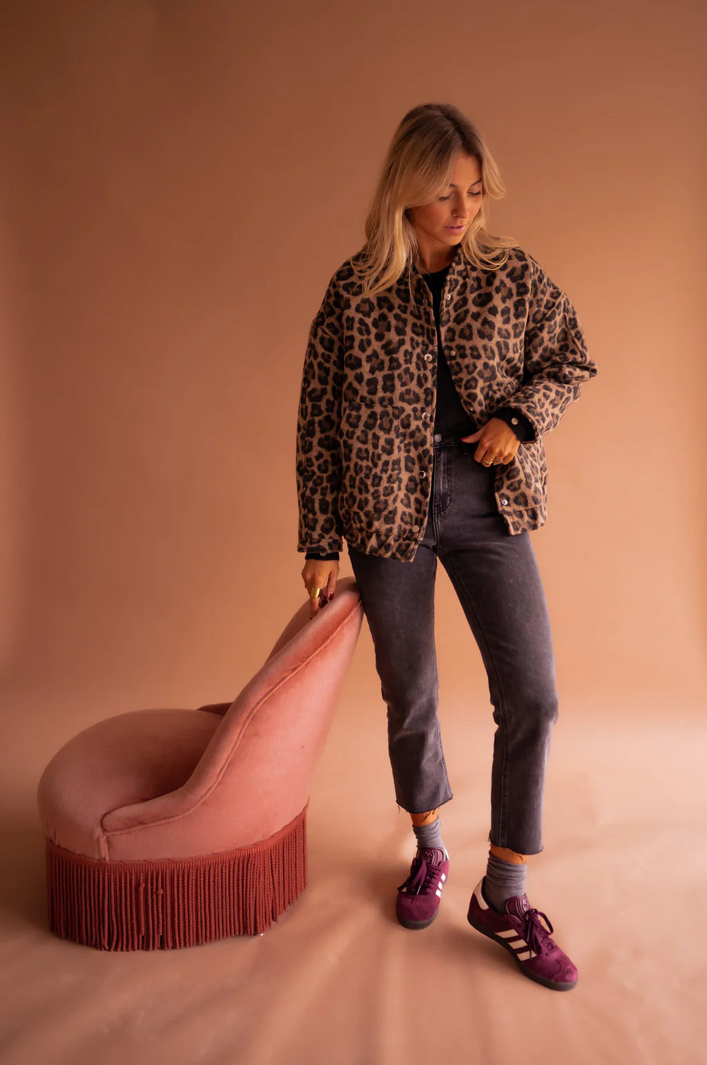 Leona | The Leopard Bomber Jacket