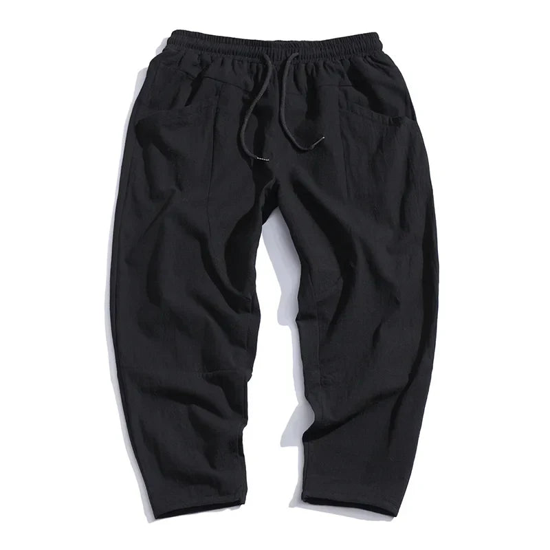 Linen Cropped Pants