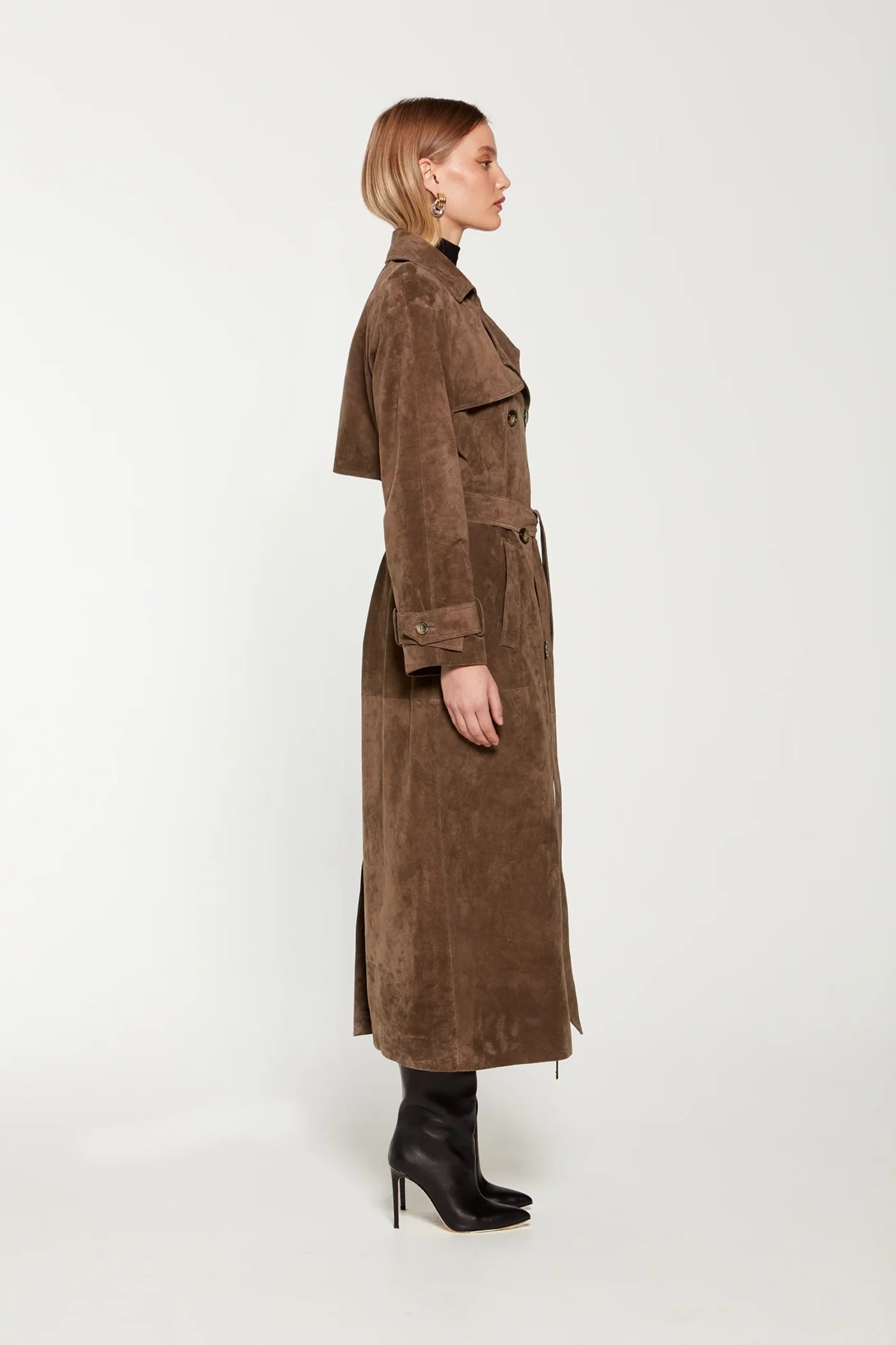 Long Suede Coat