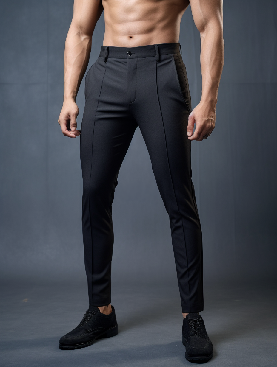 Wrinkle-Free Slim Fit Trousers