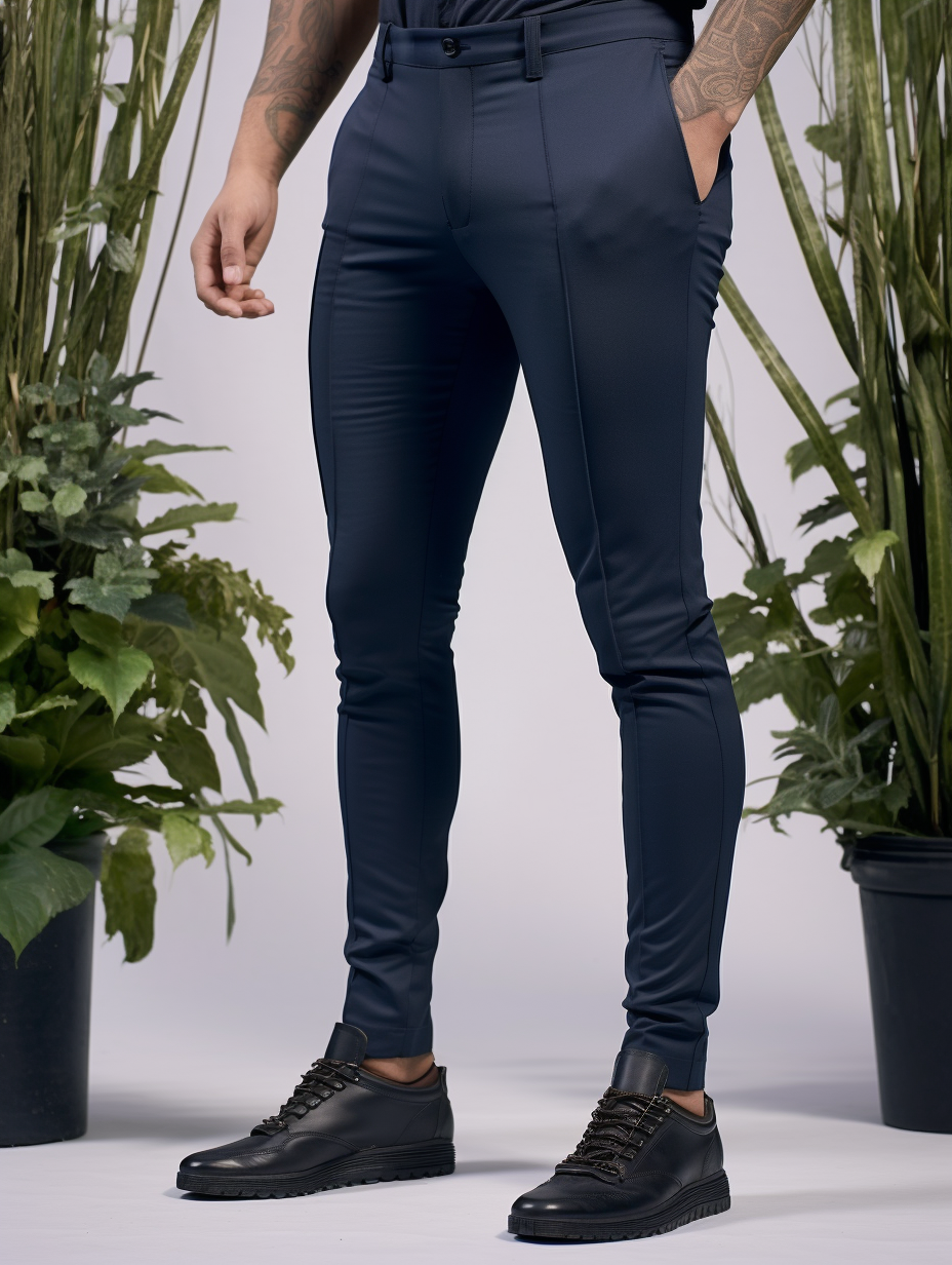 Wrinkle-Free Slim Fit Trousers