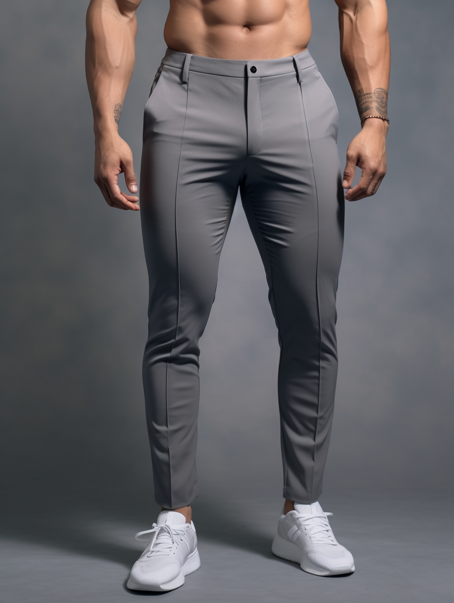Wrinkle-Free Slim Fit Trousers