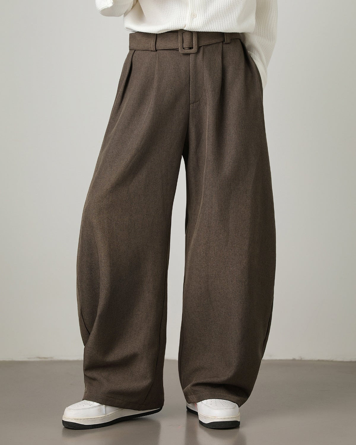 Wool Pleated Trousers