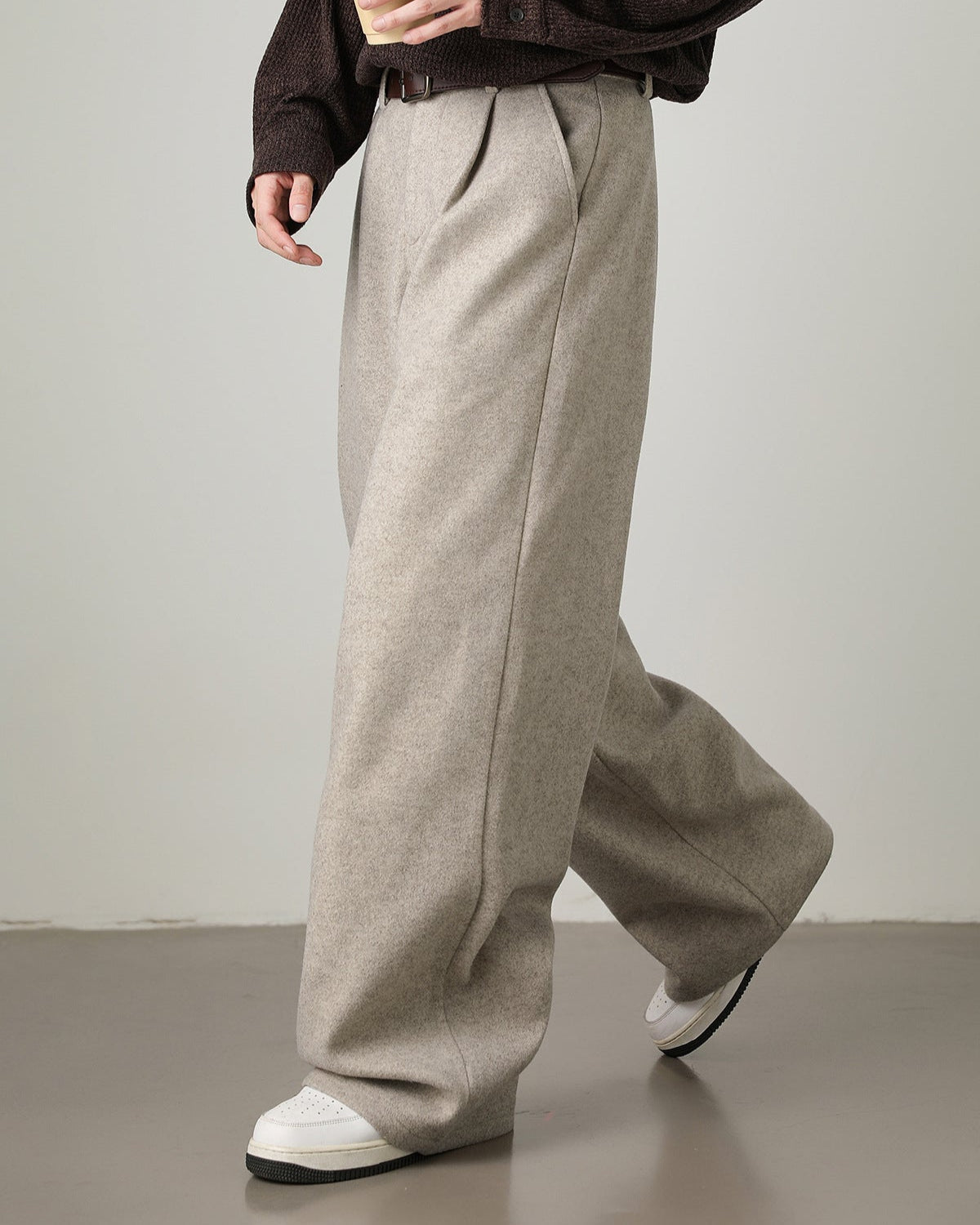 Wide Leg Wool Pants