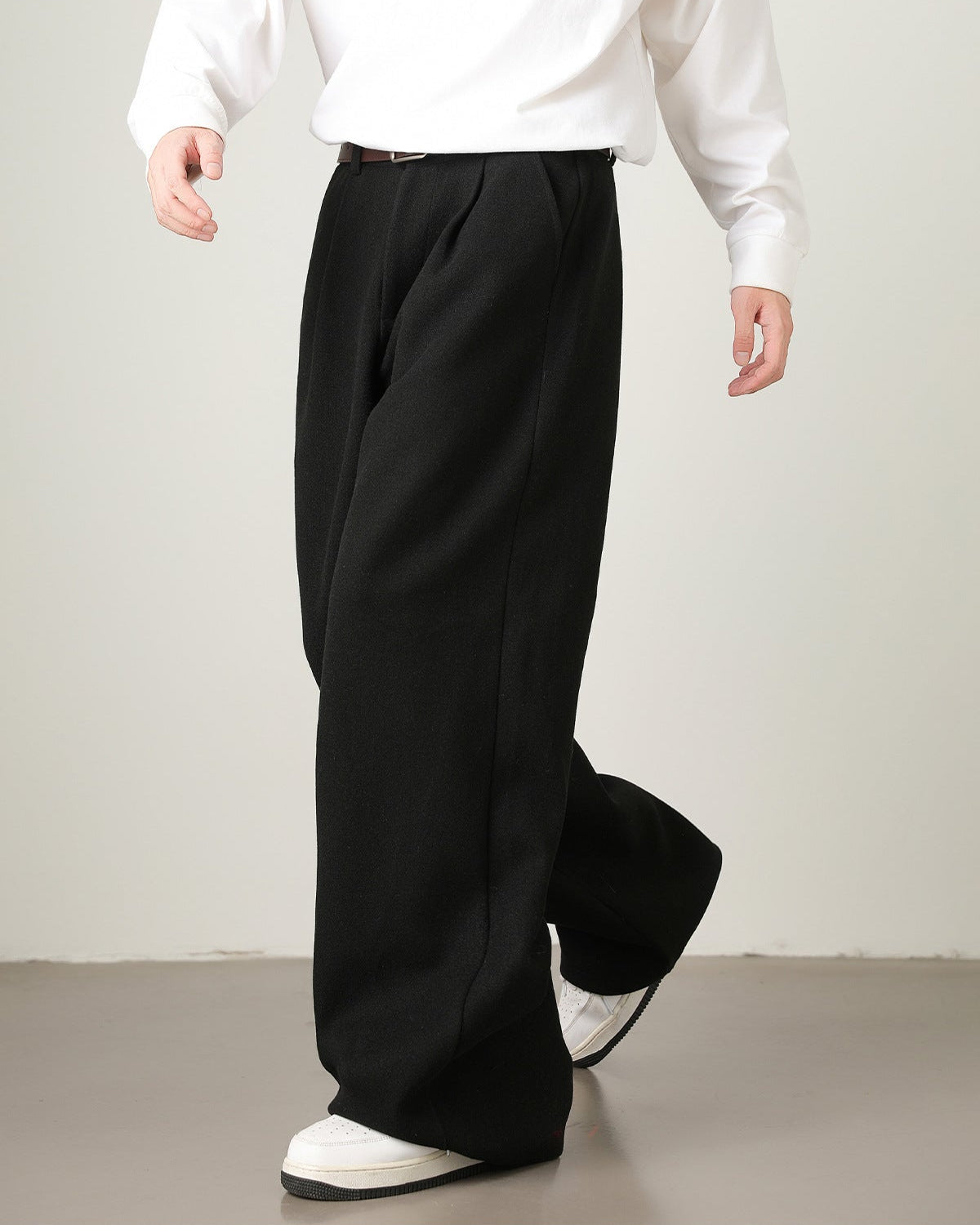 Wide Leg Wool Pants