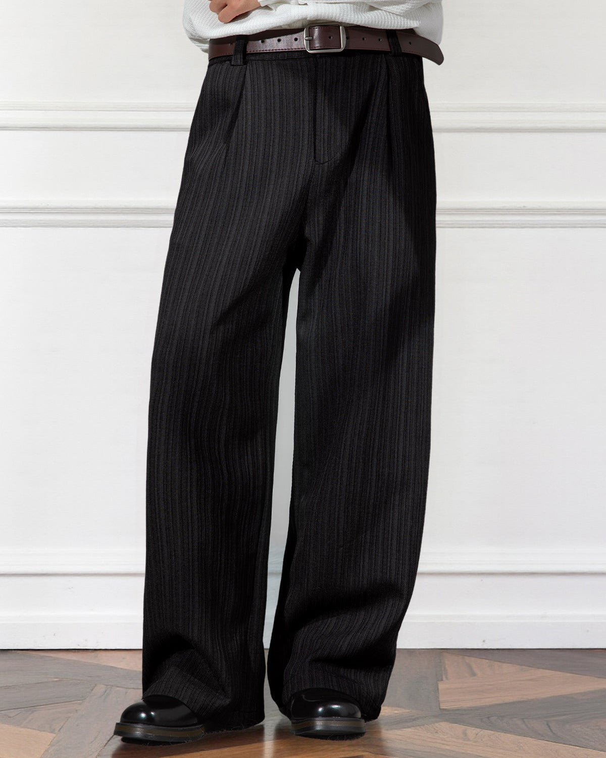 Etro Draped Striped Trousers - Loose Pleated Straight Cut